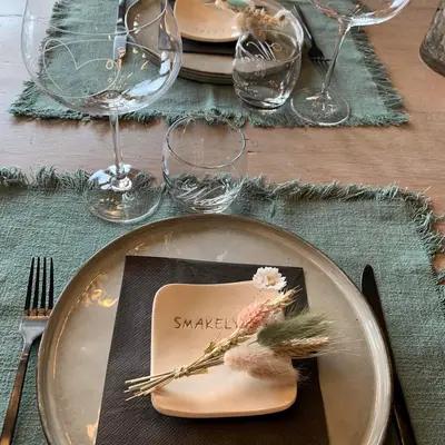 Schaaltjes met tekst