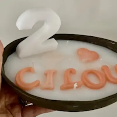 Voorbeeld verjaardagskaars